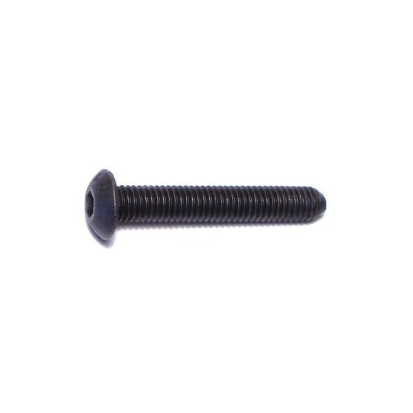 Midwest Fastener M5-0.80 Socket Head Cap Screw, Button-Head, Black Oxide Steel, 30 mm Length, 6 PK 75966 - main